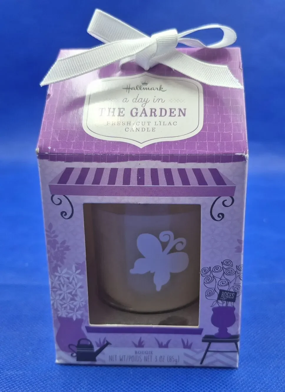 Hallmark A Day in the Garden Lilac Candle NEW
